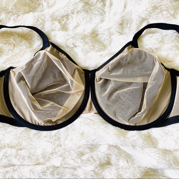 44DDD WACOAL Visual Effects Minimizer Bra Black - Picture 5 of 7